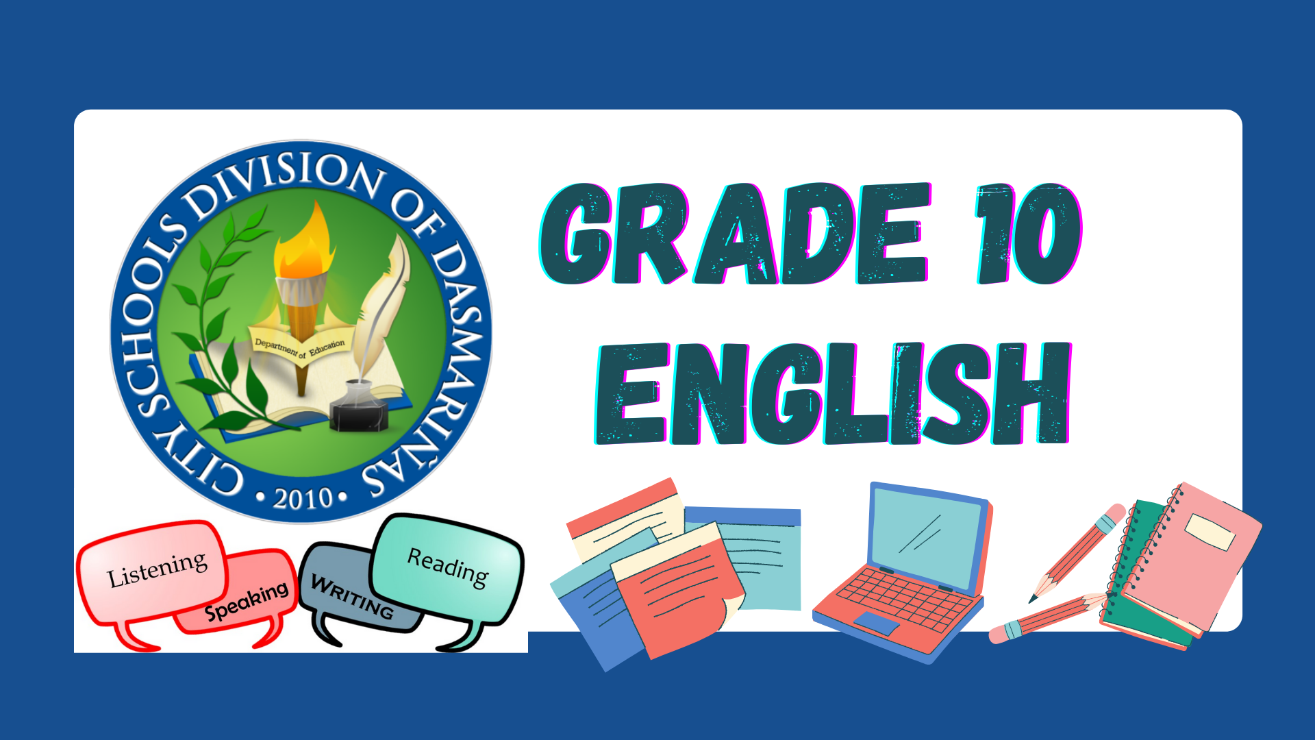 G10 - English Quarter 1 - Ms. Crisha Camille Vinco