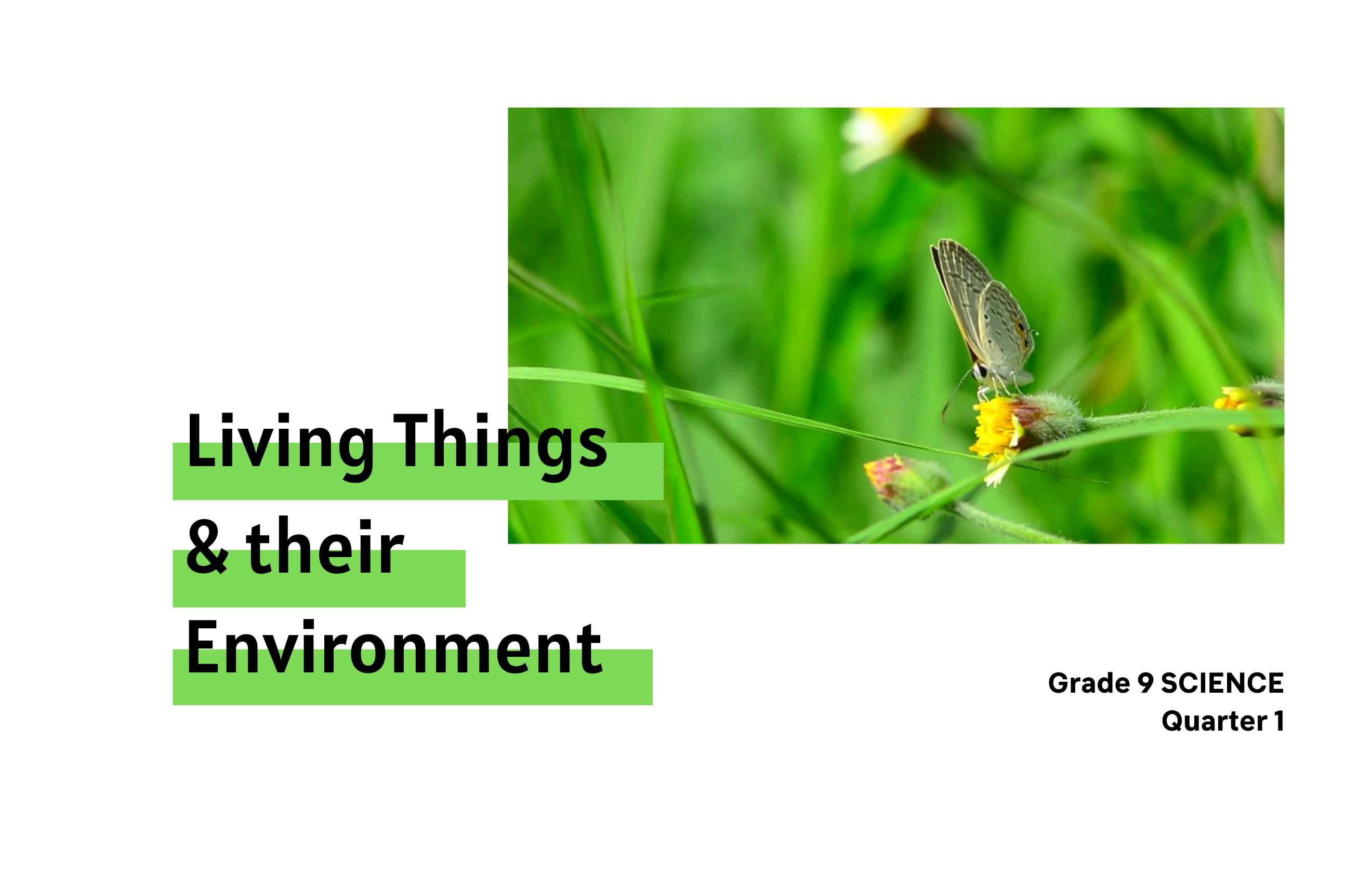 G9  Science Quarter 1 - Living Things and their Environment copy 2