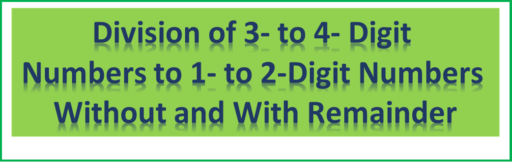 107921-Dr. Jose P. Rizal Elementary School-Grade 4-Quarter 1-Module1:Division