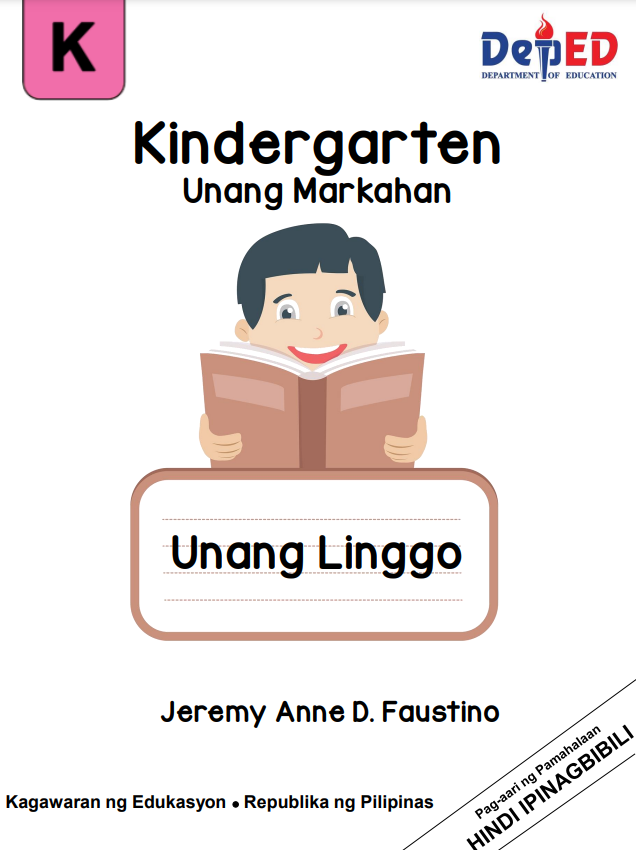 164018_Buhay Na Tubig Elementary School- Maharlika Annex_Kindergarten_Quarter1_Module1_Topic: Pagkilala sa Sarili